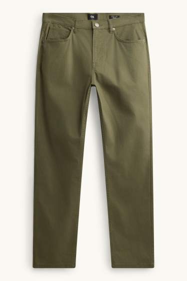 Men - Trousers - straight fit - dark green