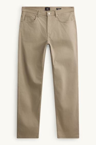 Men - Trousers - straight fit - beige
