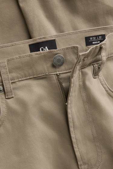 Men - Trousers - straight fit - beige