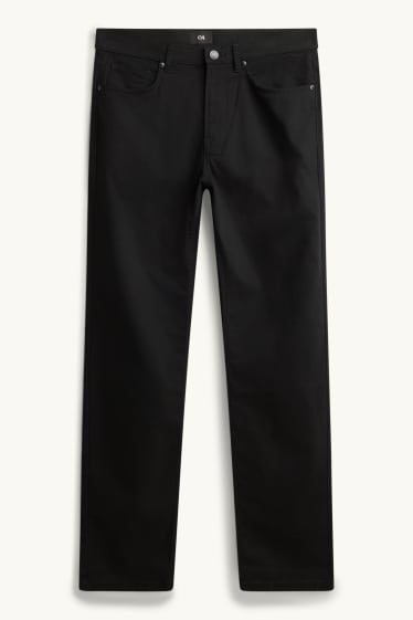 Herren - Hose - Straight Fit - schwarz