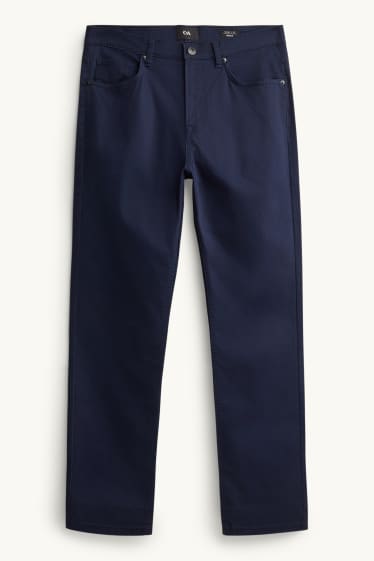 Hommes - Pantalon - straight fit - bleu foncé