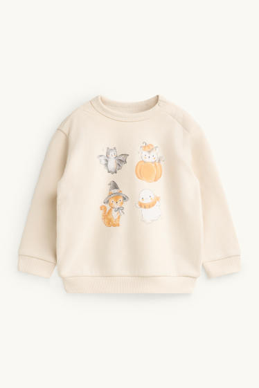 Baby Mädchen - Halloween - Baby-Outfit - 2 teilig - orange / cremeweiss
