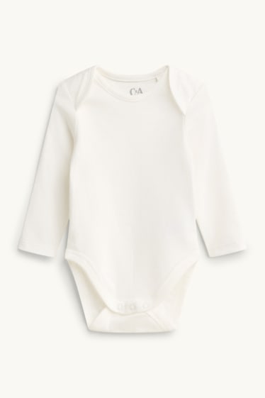 Unisex - Lištička - souprava dětského overalu - 2dílná - hnědá / krémově bílá
