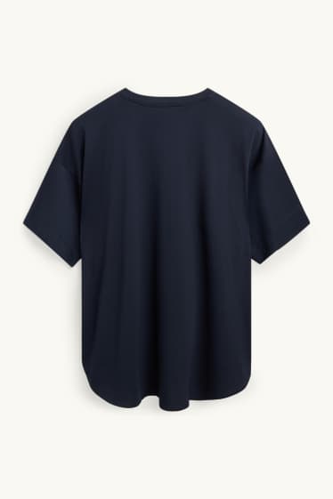 Dámské - Tričko - relaxed fit - tmavomodrá