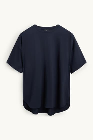 Dámské - Tričko - relaxed fit - tmavomodrá