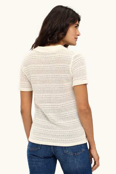 Dames - Poloshirt - regular fit - wit