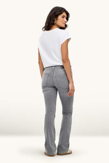 Donna - Bootcut jeans - vita media - LYCRA® - jeans grigio