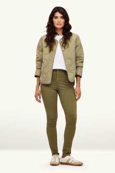 Damen - Jegging Jeans - High Waist - khaki