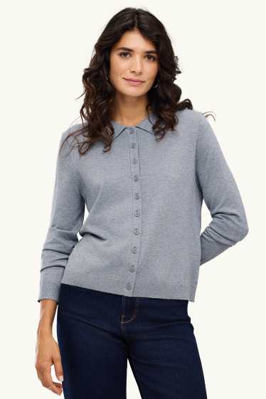 Women - Cardigan - gray