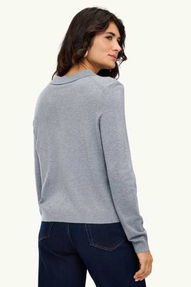 Women - Cardigan - gray