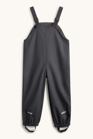 Children Boys - Waterproof trousers - lined - waterproof - anthracite
