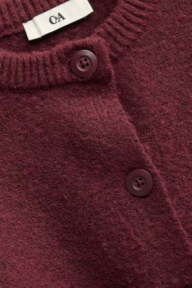 Kinder Mädchen - Strickjacke - bordeaux