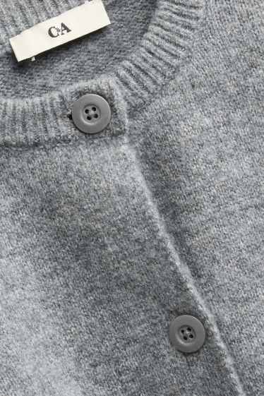 Enfants filles - Gilet en maille - gris