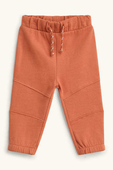 Miminka - chlapci - Medvídek - outfit pro miminka - 3dílný - hnědá / krémově bílá