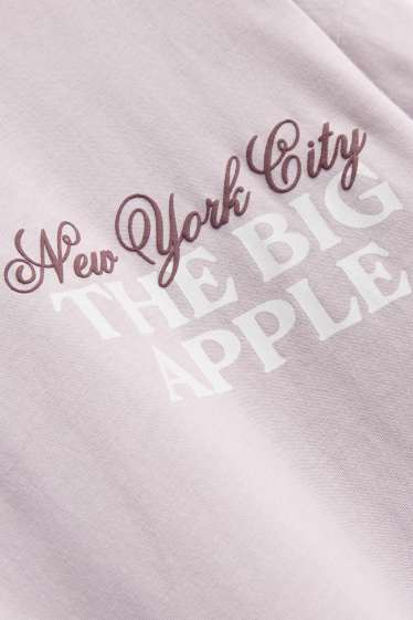 Dames - T-shirt - oversized - lila