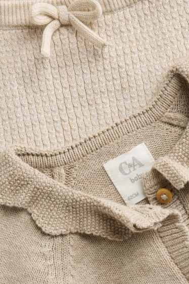 Neonate - Coniglietto - completo per neonati - 2 pezzi - beige
