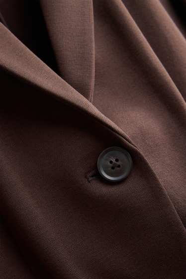 Dames - Business-blazer - getailleerd - bruin