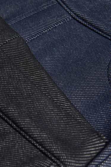 Bambine - Confezione da 2 - leggings - motivo tramato - blu scuro