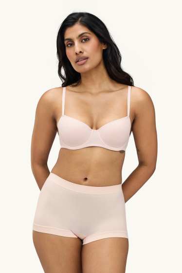 Dames - Set van 3 - hipster - seamless - roze