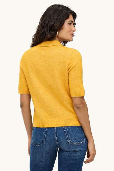Femmes - Pull - jaune moutarde