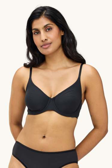 Femmes - Soutien-gorge avec armatures - FULL COVERAGE - LYCRA® - noir