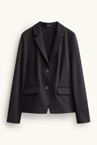Dames - Business-blazer - getailleerd - zwart