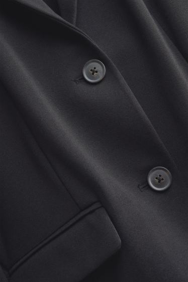 Dames - Business-blazer - getailleerd - zwart