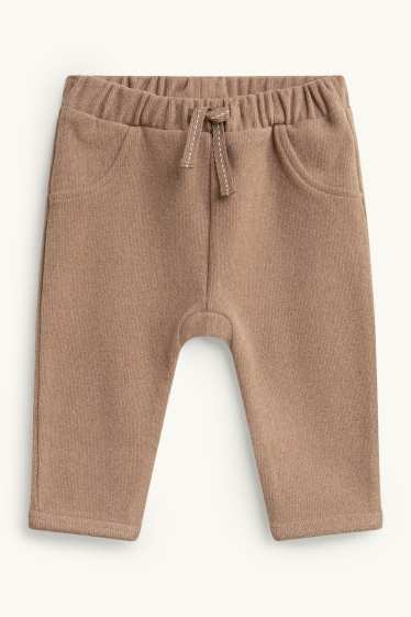Unisex - Newborn-thermobroek - taupe