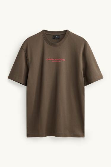 Herren - T-Shirt - Relaxed Fit - khaki