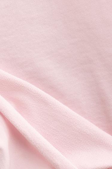 Damen - Crop T-Shirt - Relaxed Fit - rosa