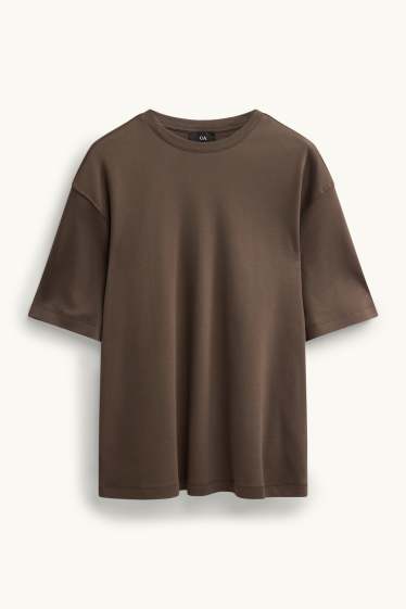 Herren - T-Shirt - Relaxed Fit - braun