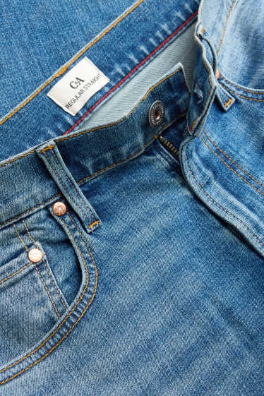 Men - Straight jeans - blue denim