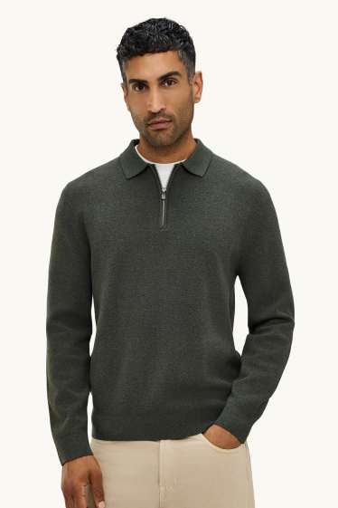 Herren - Pullover - dunkelgrün