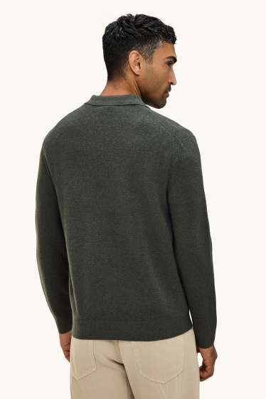 Herren - Pullover - dunkelgrün