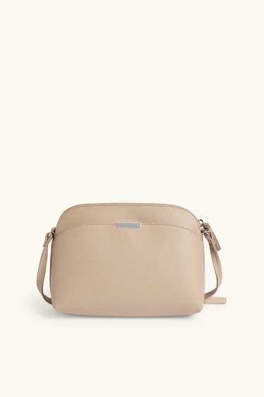 Femmes - Sac à bandoulière - synthétique - beige