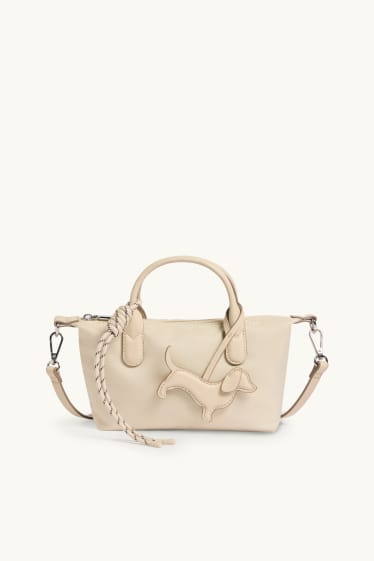 Femmes - Sac à bandoulière amovible - beige