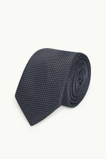Hommes - Cravate - gris foncé