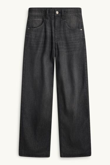 Nen - Baggy Jeans - texans tèrmics - texà gris fosc
