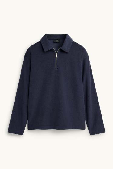 Hommes - Sweat - bleu foncé