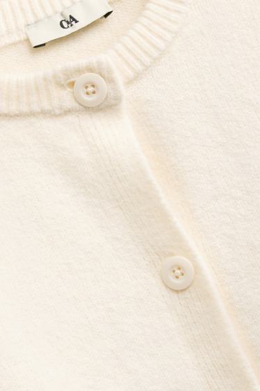 Kinder Mädchen - Strickjacke - cremeweiß