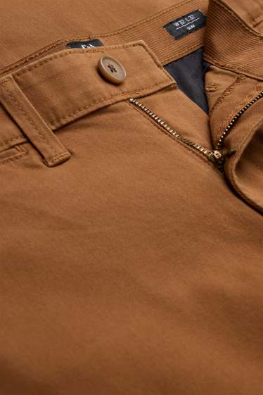Herren - Chino - Slim Fit - Flex - hellbraun