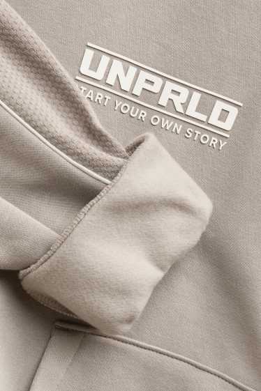 Enfants garçons - Sweat à capuche - taupe