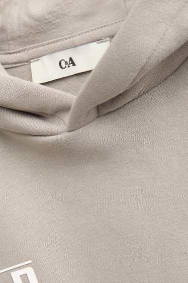 Enfants garçons - Sweat à capuche - taupe