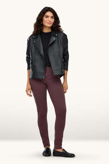 Dona - Jegging Jeans - high waist - bordeus