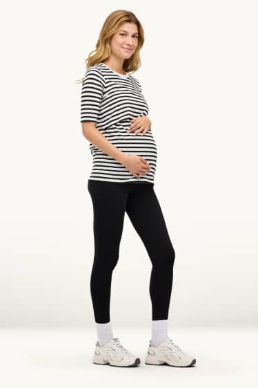 Damen - Umstands-Leggings - schwarz