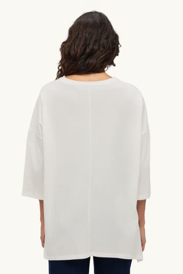 Dona - Samarreta de màniga curta - regular fit - blanc