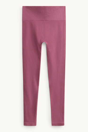Damen - Sport-Leggings - seamless - lila