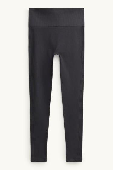 Damen - Sport-Leggings - seamless - anthrazit