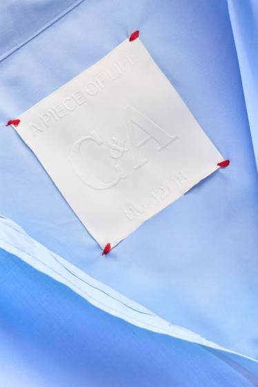 Dona - Brusa camisera - blau clar