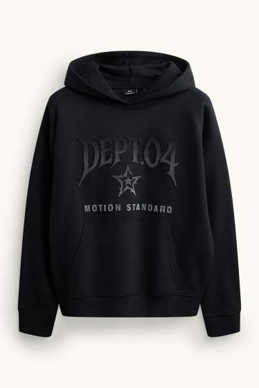 Herren - Oversized-Hoodie - schwarz